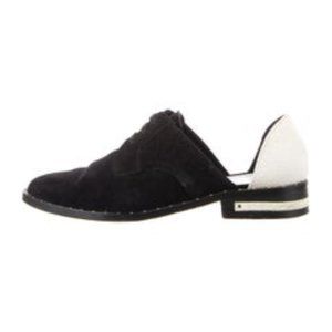 Freda Salvador d’Orsay Suede Flats, Sz. 9